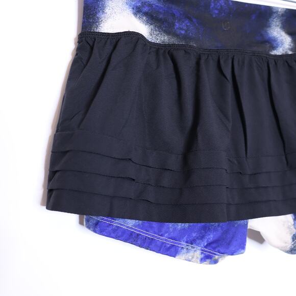 LULULEMON Breath Of Fire Skirt Black Milky Way Multi Print Active Women's 8 - Picture 7 of 9